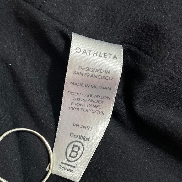 Athleta Cold Front Hybrid Run Tight Black Reflective Leggings Women's M 511147 - Picture 5 of 8